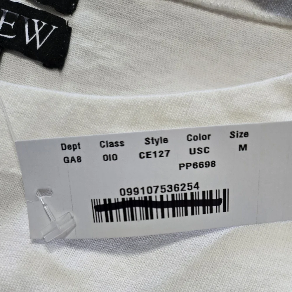 NWT X J.Crew Limited-Edition USA Swimming® Cropped Boatneck T-shirt Read*